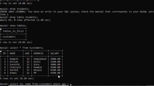 Where clause in SQL смотреть онлайн