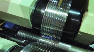 Накатка резьбы на резьбонакатном станке JDY-50