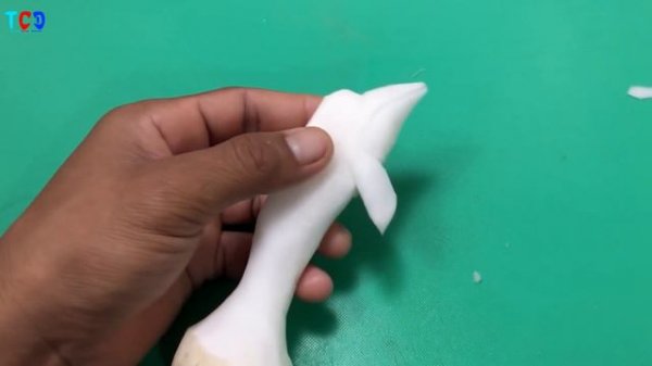 Art Beautiful Fish Carving,Vegetable Fish, Decor,Garnish.