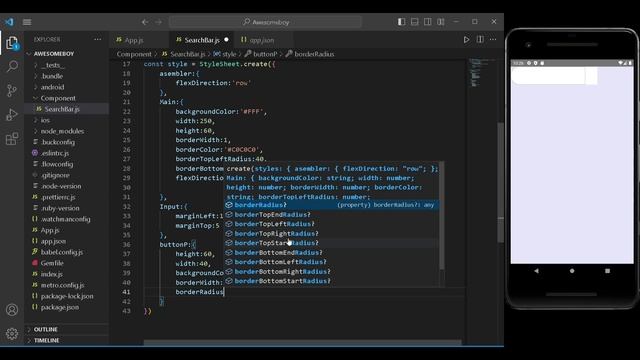 Making Search Bar in react-native смотреть онлайн