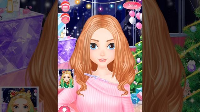 Новогодний салон красоты * игра для девочек на Рождество * Christmas Hair Salon by Libii смотреть онлайн