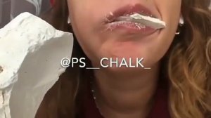 ASMR edible chalk eating / Ем мел для еды / Chalk eat / Мелоежка