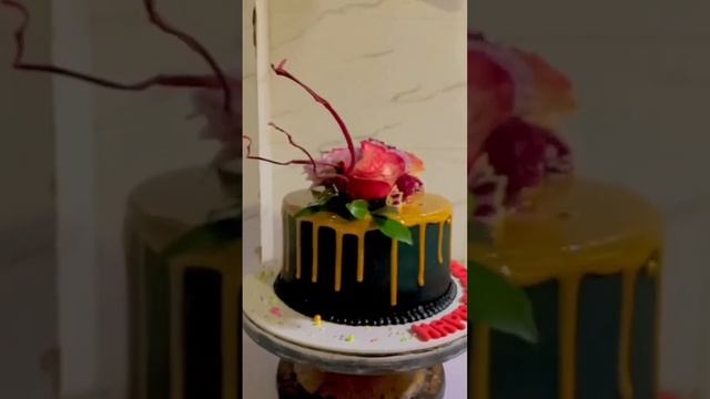 Real Flower Design Cake#the Killer#short #video