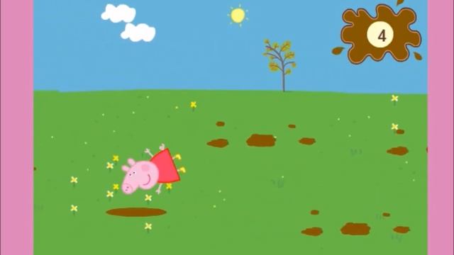 Peppa Pig Jumping Puddles Game, Jump And SPlash In The Muddy Puddles смотреть онлайн