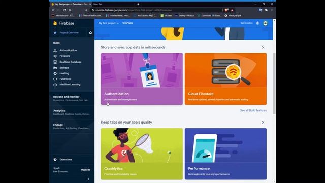 How to connect firebase with Visual code studio || Step by Step|| смотреть онлайн