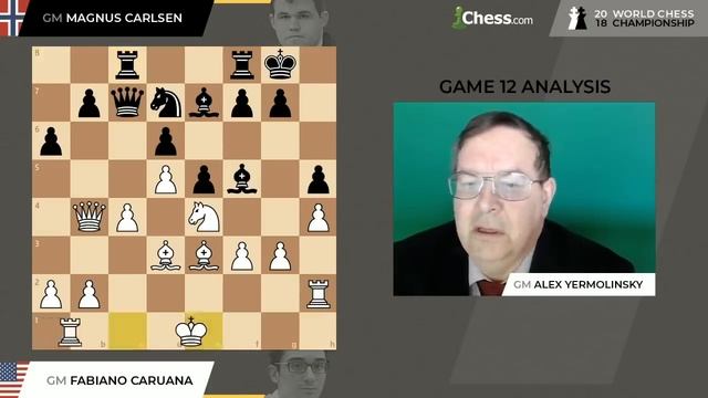 Carlsen vs Caruana (Game 12 Analysis) | World Chess Championship 2018 смотреть онлайн