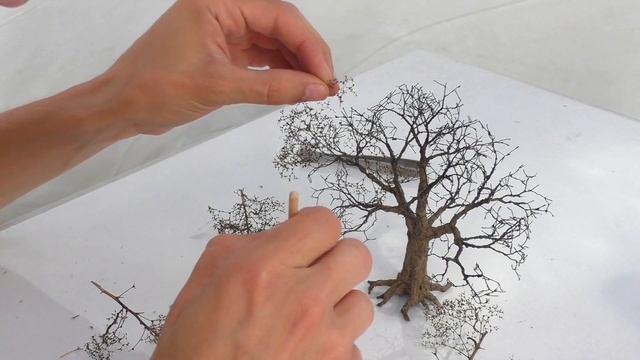 Making a miniature tree / how to create. смотреть онлайн