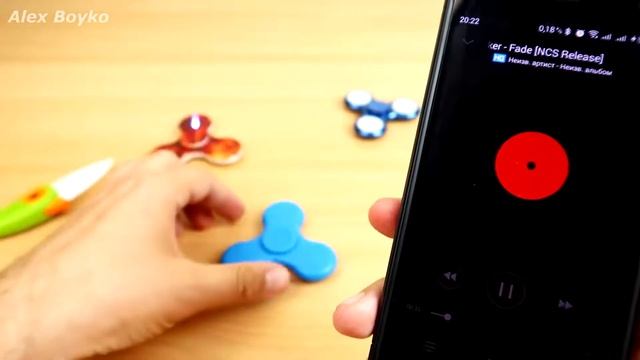 Спиннер с Блютус Колонкой с Алиэкспресс! Spinner LED Bluetooth Speaker смотреть онлайн