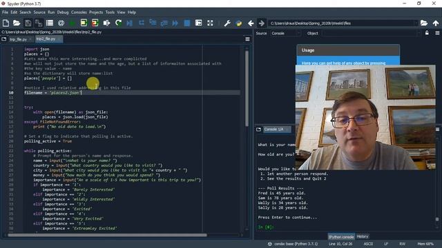 Reading and Writing Python dictionaries into JSON files смотреть онлайн