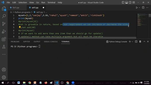#14 Set Collection data type in python | python for beginners | #collection #python #campusintervie смотреть онлайн