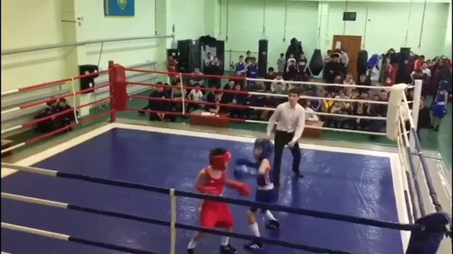 1/2.(28кг) Ферзаули Мансур (с/к АЛҒА) - Жениспаев Аслан (б/к СКИФ).