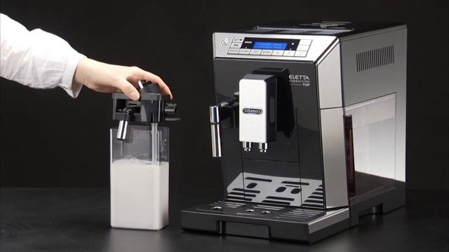 How to fill and attach the milk container on your De'Longhi Eletta Cappuccino ECAM 45.760 смотреть онлайн