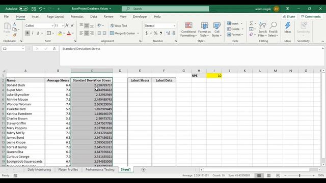 Sports Science Tutorial 6: Standard Deviation and Maximum Date with Multiple Conditions смотреть онлайн
