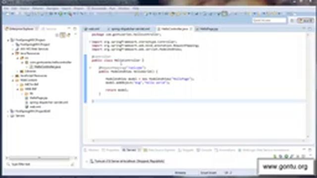 Spring MVC Tutorials 07 writing an annotation based controller class @Controller, @RequestMappin смотреть онлайн
