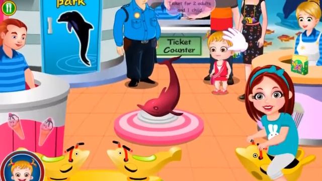 Малышка Хейзел в дельфинарии - игра для девочек смотреть онлайн
