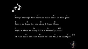 Mull of Kintyre - by Paul McCartney (& Wings) - Guitar Chords & Lyrics
