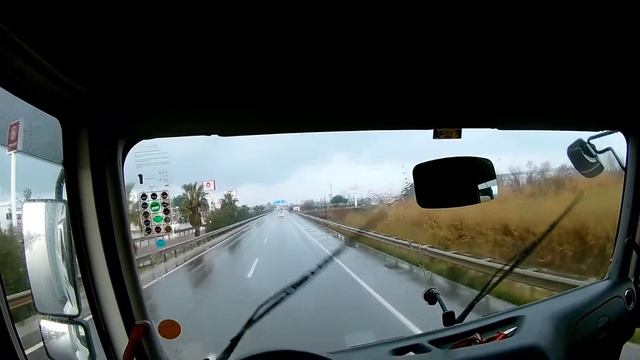 POV Driving Truck (6x2) #2-Rainy Weather-Turkey in Antalya смотреть онлайн