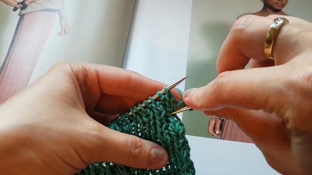Лёгкий способ связать красивую резинку ?♀️ knitting pattern. смотреть онлайн