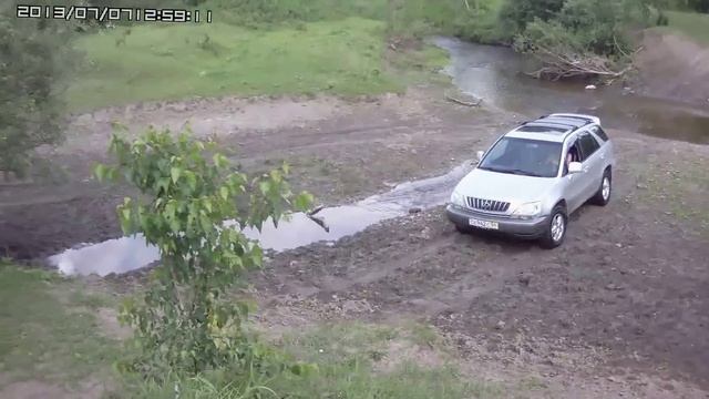 Переезд через р.Каменка, Lexus RX300