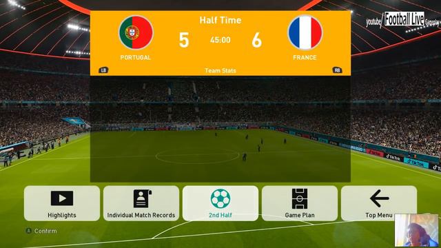 PES 2021 | Portugal vs France - EURO 2021 | Full Match & All Goals Amazing Comeback | Football Live смотреть онлайн