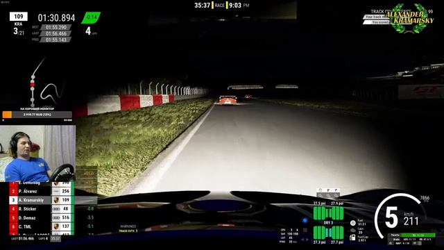 Assetto Corsa Competizione. Старики в Нюрбургринге. (11.03.2021) смотреть онлайн