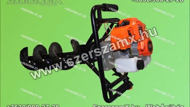 Haina Benzines Talajfúró Földfúró 5.5LE 65ccm 100mm Föld fúró ÚJ Benzinmotoros смотреть онлайн