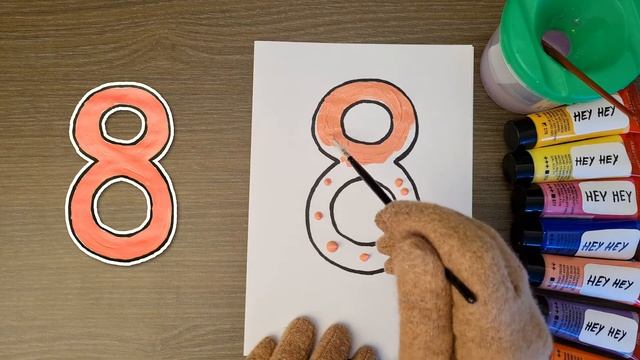 EDUKACINIS PIEŠIMAS Skaičius AŠTUONI 8 Skaičiai Vaikams Lietuviškai Kaip Nupiešti Aštuonetą