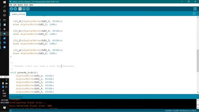 Contador de 7 bits - Node MCU ESP-8266 смотреть онлайн