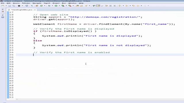 Selenium Tutorials - 11. How to Handle Edit Box with example смотреть онлайн