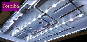 Как вылечить Toshiba 43U5069. Лишние элементы rsag7.820.8752/roh. Простейшая разборка  Toshiba.