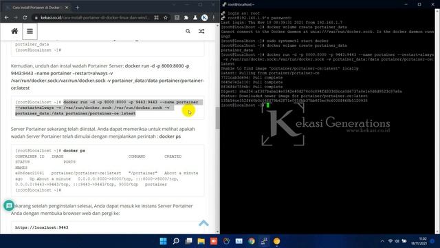 Cara Install Portainer di Docker (Linux) смотреть онлайн