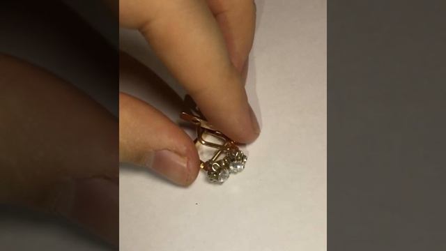 Золотые серьги с бриллиантами СССР смотреть онлайн