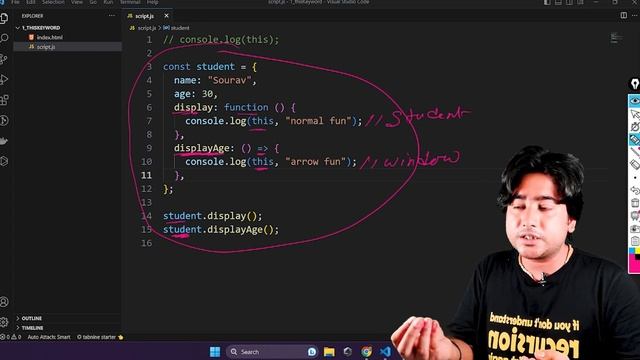Mastering 'this' Keyword in Arrow Functions of JavaScript | Multiverse of JS Interview Series смотреть онлайн