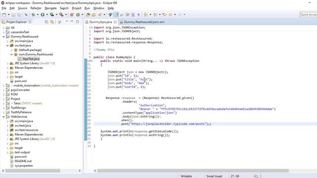 Oauth 2.0 Api Automation using Rest-Assured | Java | Postman | Example смотреть онлайн