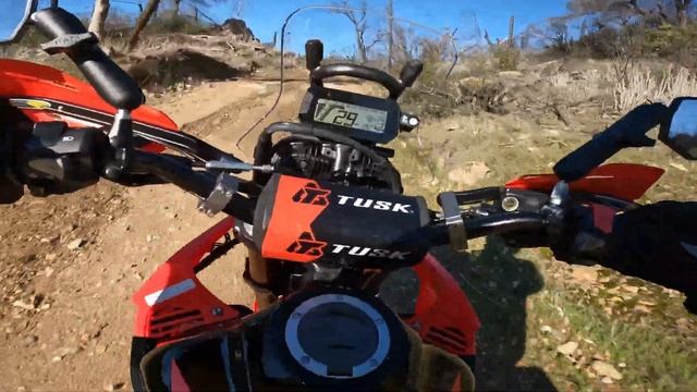 Honda CRF300L Rally vs CRF450L & First Offroad Ride Review смотреть онлайн