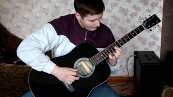 French romance JEUX INTERDITS on acoustic guitar