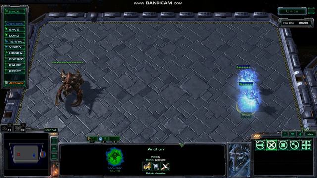 1 Ultralisk Vs 1 Archon - Starcraft 2