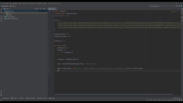 Data scraping and saving into structured data with Python смотреть онлайн