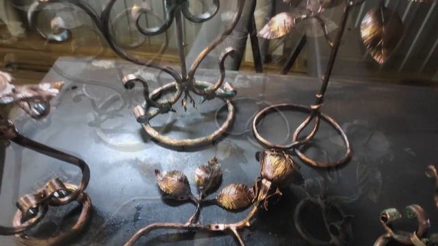 ?Кованые розы и канделябры.#кузница #geflund #холоднаяковка смотреть онлайн