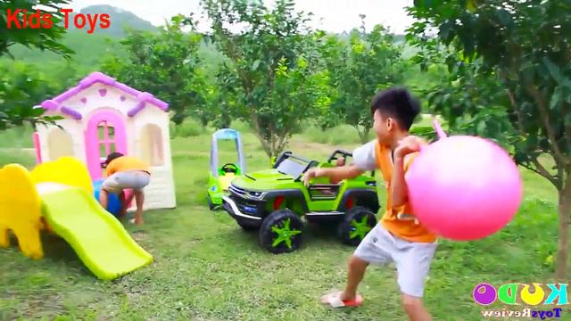 Kudo Pretend Play with Cars Toys Finger Family Song Nusery Rhymes смотреть онлайн