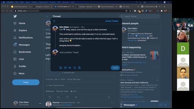 Semgrep part 1 - Embrace Secure Defaults, Block Anti-patterns and more - 11 Dec 2020 смотреть онлайн