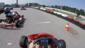 Детский картинг - Жаркая гонка и победа Артёма (6 этап 2016)
