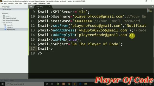 How to Send Email in PHP using PHPMailer || Send Email From Localhost using php || PHPMailer Librar смотреть онлайн