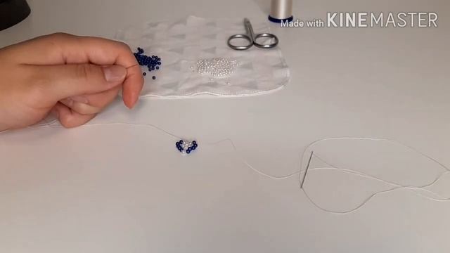 Видео-урок: Плетение браслета из бусин. Free tutorial. Beading. смотреть онлайн