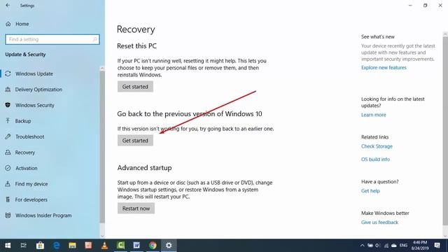 How to Uninstall Windows 10 1903 | Downgrade Windows 10 1903 to 1809 смотреть онлайн