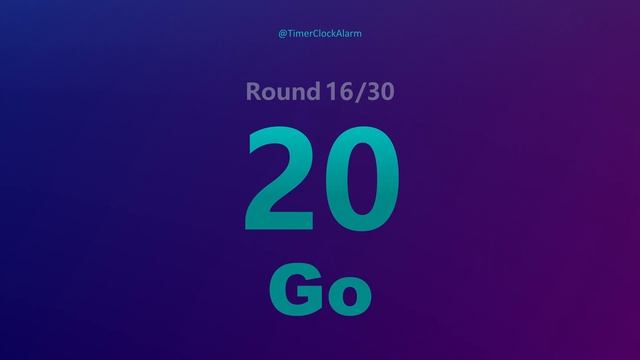 ?? Interval Timer 30 sec  10 sec - 30 Rounds - 20 minute Workout