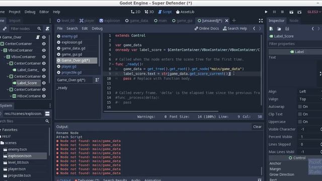 Coding a Space Shooter Game in Godot - Part 4 смотреть онлайн