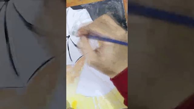 ДЕВУШКА С ЗОНТОМ Как нарисовать #shorts смотреть онлайн