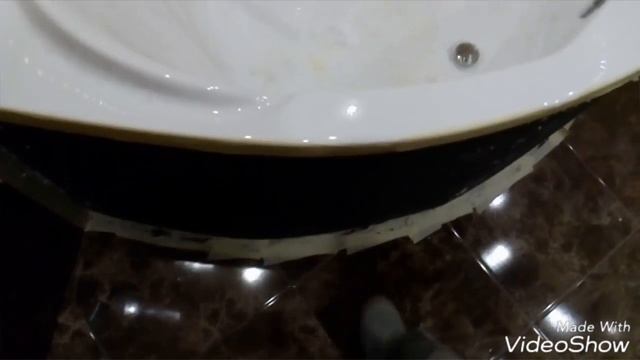 Экран из мозаики под круглую ванную .Это просто.ремонт квартир в Ташкенте смотреть онлайн