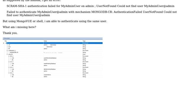 Databases: MongoDB UserNotFound when starting mongod смотреть онлайн